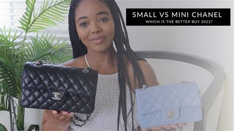 chanel cf mini vs small